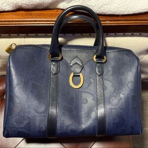 Dior Navy Satchel